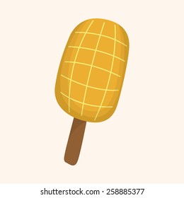 ice cream cartoon theme elements