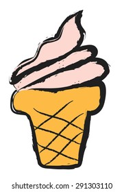 ice cream cartoon vector
