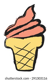 ice cream cartoon vector
