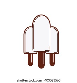 Ice cream. Children and variety of children's toys