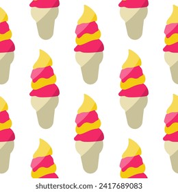 ice cream childrens day color cold sweet food pattern textile horn stick