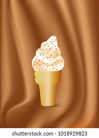 Ice cream with chocolate chips