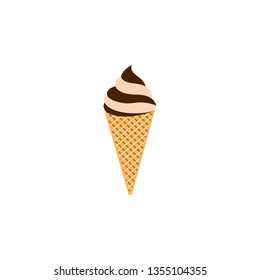 ice cream chocolate colored icon. Element of ice cream illustration icon. Signs and symbols can be used for web, logo, mobile app, UI, UX