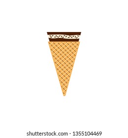 ice cream chocolate colored icon. Element of ice cream illustration icon. Signs and symbols can be used for web, logo, mobile app, UI, UX