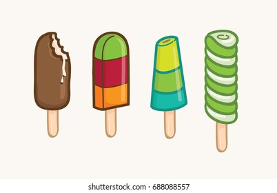 ice cream chocolate vector
