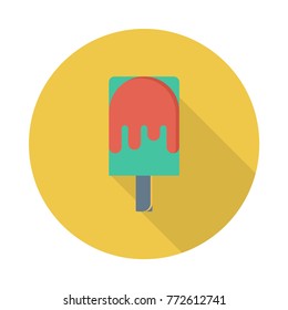 ice cream circle flat 