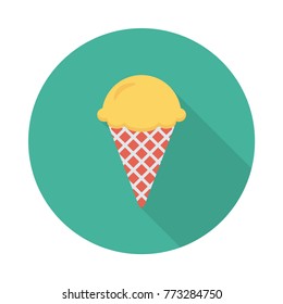 ice cream circle flat