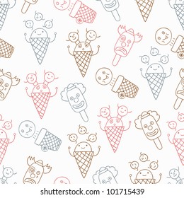 ice cream circus seamless