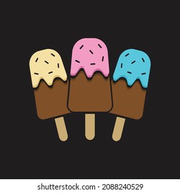 Ice Cream Clipart Icon Design vector 