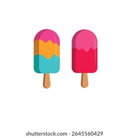 ice cream clipart two sticks and kawai.