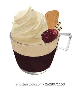 Ice cream, coffee, jelly, cookie, cafe, beverage, dessert