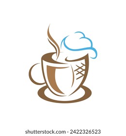 Eis und Kaffee, Vektordesign	