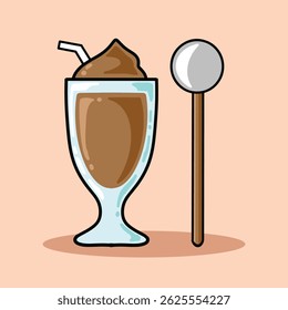 Ice Cream Coffee Vector