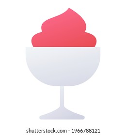 helado helado frío soltero icono aislado con estilo suave