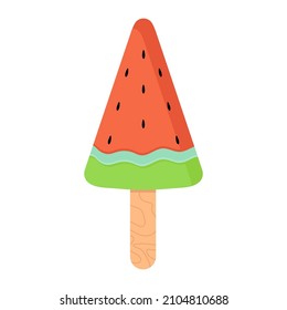 Ice cream collection. Colorful bright ice cream for children. Vector stock illustration. Summer dessert snacks collection. Sweet design elements, isolated on white background.