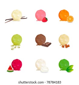 Ice cream collection - Many flavors