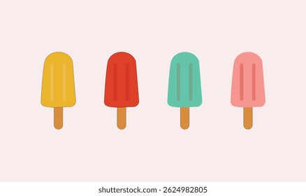 Ice cream collection vector design for use.