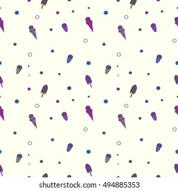 ice cream color pattern on a light background