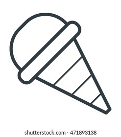 Ice cream Colored Vector Icon