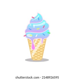 Ice Cream Colorful illustration vector