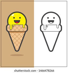 Ice Cream Coloring Exercise for Kids