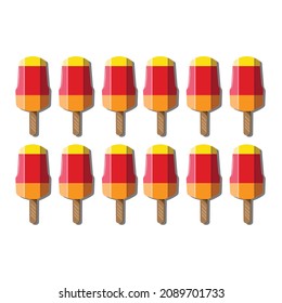 El Diseño Del Concepto De Helado