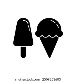 ice cream concept line icon. Simple element illustration. ice cream concept outline symbol design.