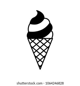 ice cream in cone