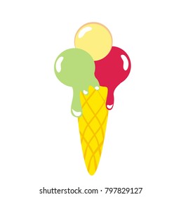 Ice cream in cone