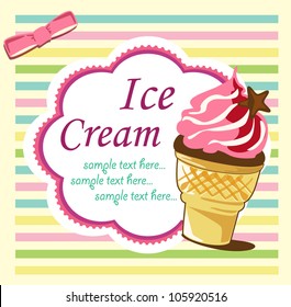 Ice cream cone background