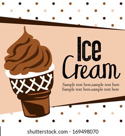 Ice cream cone background