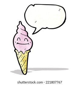 ice cream cone cartoon character