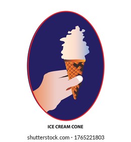 
ice cream cone clip art is the graphic arts,refers to pre-made images used to illustrate any medium. 