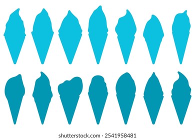 Ice cream cone design set