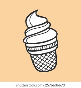  ice cream cone design vector

