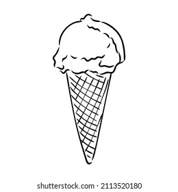 vector de helado de helado de conos de helado