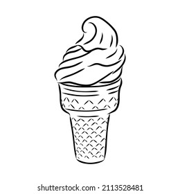 vector de helado de helado de conos de helado