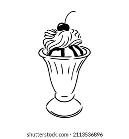 ice cream cone doodle ice cream vector