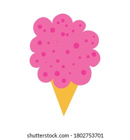 diseño vectorial de iconos de estilo plano de cono de helado