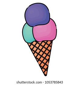 ice cream cone icon 