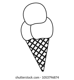 ice cream cone icon 