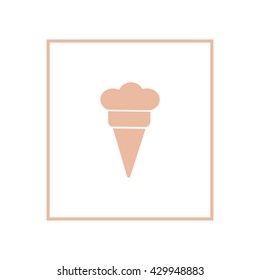 ice cream cone, icon