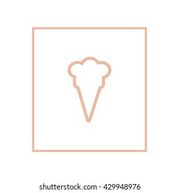 ice cream cone, icon