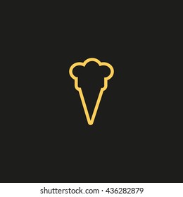 ice cream cone, icon