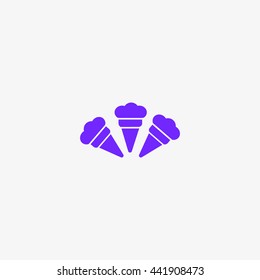 ice cream cone, icon