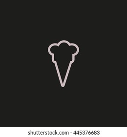 ice cream cone, icon