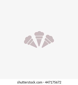 ice cream cone, icon