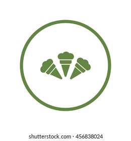 ice cream cone, icon
