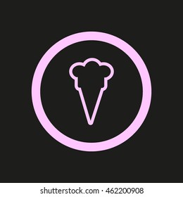 ice cream cone, icon