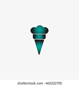 ice cream cone, icon
